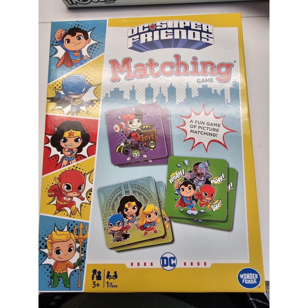 Wonder Forge DC Super Friends Matching Game for Boys &‎ Girls Age 3 and Up